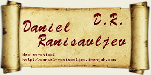 Daniel Ranisavljev vizit kartica